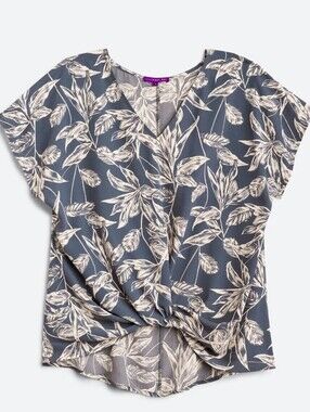 Beacon Allura Knot Detail Blouse (Size Small)